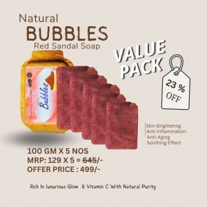 BUBBLES RED SANDAL SOAP
