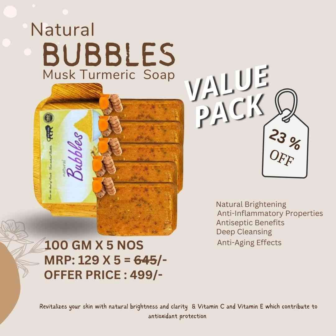 BUBBLES MUSK TURMERIC SOAP